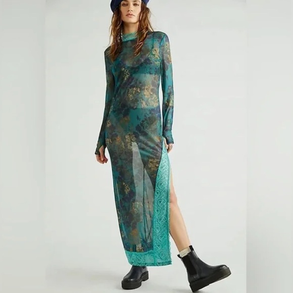 Free People INTIMATELY High Expectations Maxi Slip Dress Size S - Picture 1 of 3